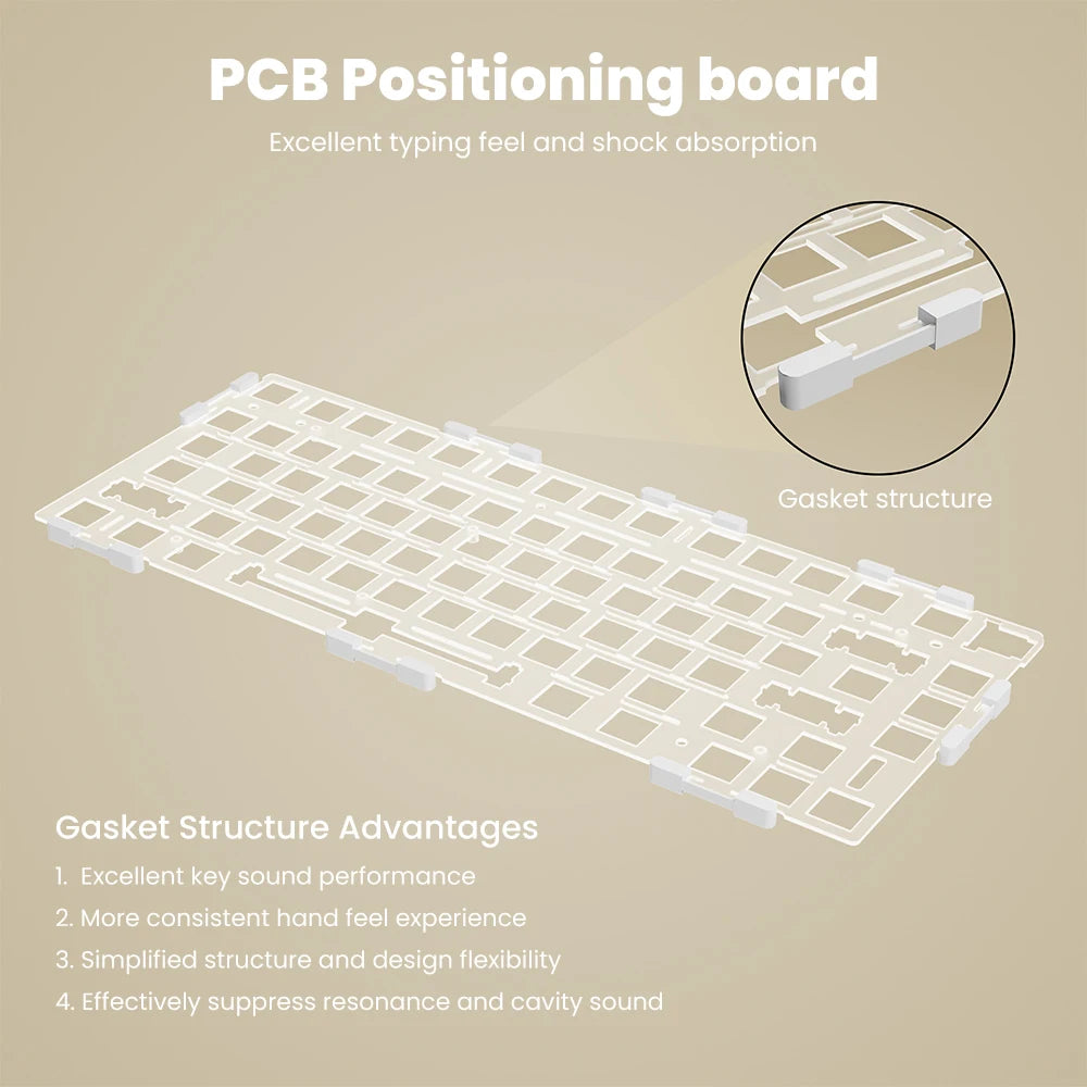 RK ROYAL KLUDGE R98Pro Gasket Wired Mechanical Keyboard 98 Keys RGB Hot-swappable Pluggable Button Gamer Keyboard PBT Keycaps
