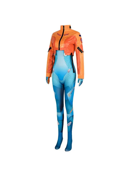 Disfraz de cosplay de Juno de Overwatch 2, set completo con peluca y traje, ropa de heroína de apoyo, atuendo de Halloween y carnaval para mujeres y niñas Juno Teo Minh