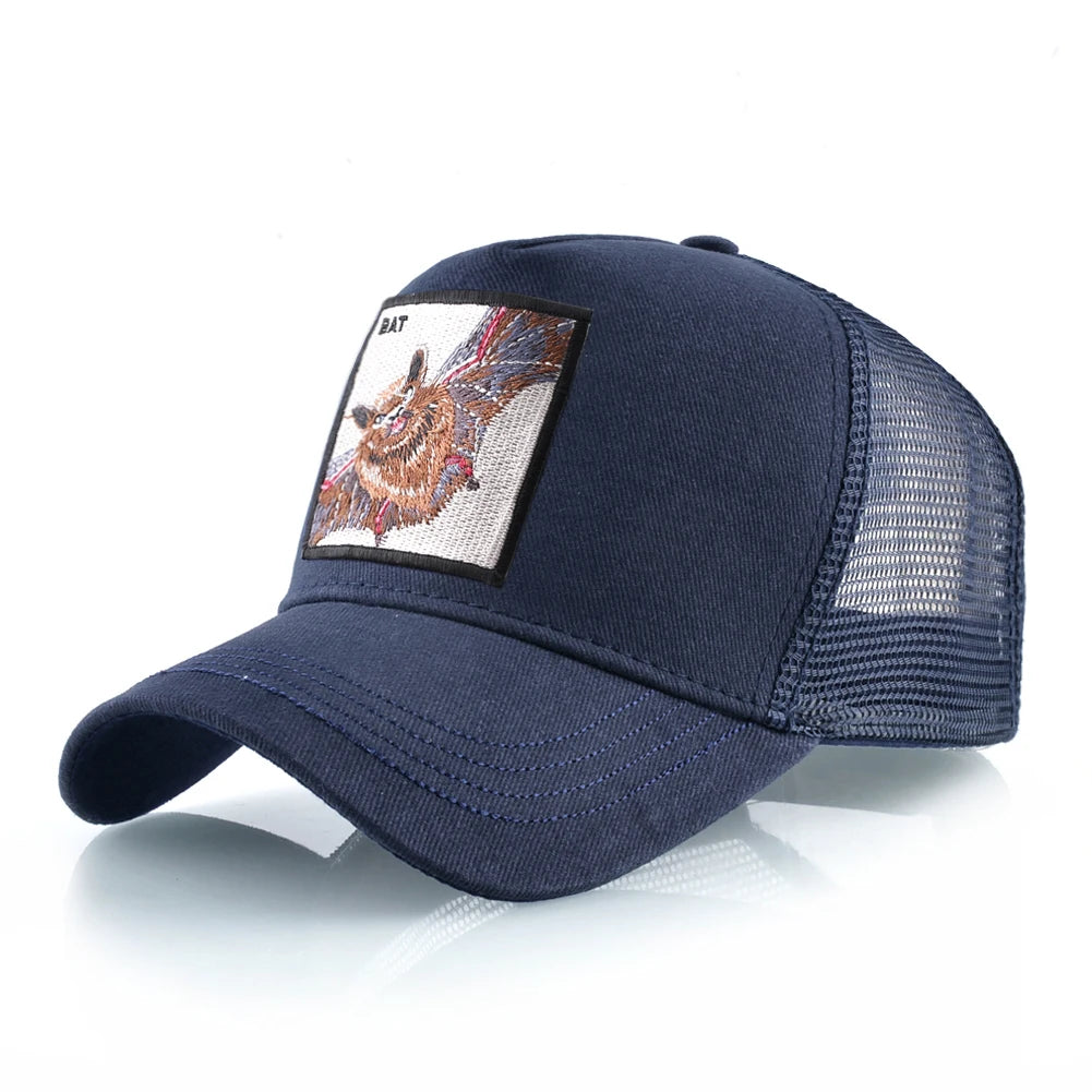 Streetwear Trucker Caps With Scorpion Patch Men's Snapback Hip Hop Baseball Cap For Women Four Seasons Fashion Casquette Hats