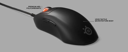 SteelSeries Prime Wired Esports Performance Gaming Mouse 18000 DPI TrueMove Pro Optical Sensor – Magnetic Optical Switches Mice