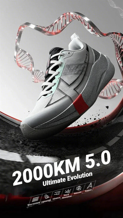 Xtep 2000km 5.0 Shoes Soft Training Sneakers Cushion Durable Professional Combat Universal Jogging Shoes 874119110023