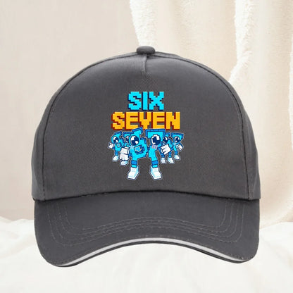 Meme 67 Six Seven 6 7 Talianska bejzbalová čiapka Brainrot pre mužov, trucker čiapka, jarná, ležérna, outdoorová, do posilňovne, slnečná clona, snapback čiapka