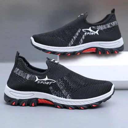 Letnie sneakersy męskie – sportowe buty męskie z siateczki, oddychające buty sportowe z płótna, lekkie sneakersy, tanie buty, wyprzedaż