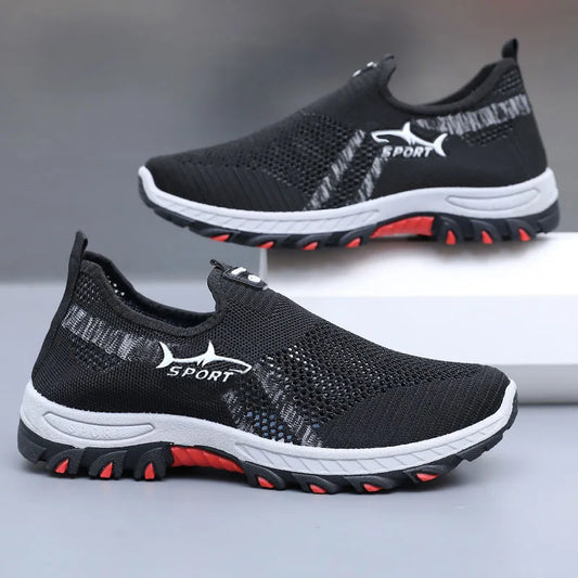 Letnie sneakersy męskie – sportowe buty męskie z siateczki, oddychające buty sportowe z płótna, lekkie sneakersy, tanie buty, wyprzedaż