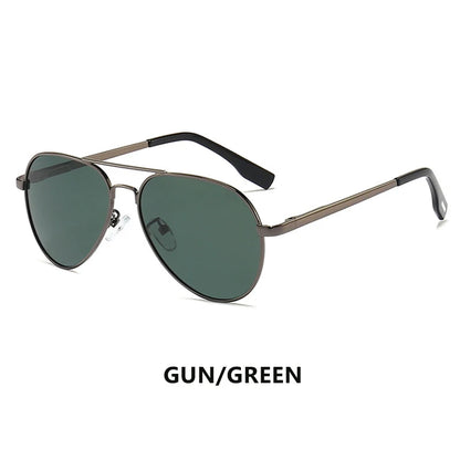 LIOUMO Hochwertige Piloten-Sonnenbrille für Herren, polarisierte Autofahrerbrille für Damen, modische Pilotenbrille, blendfreie Sonnenbrille für Herren