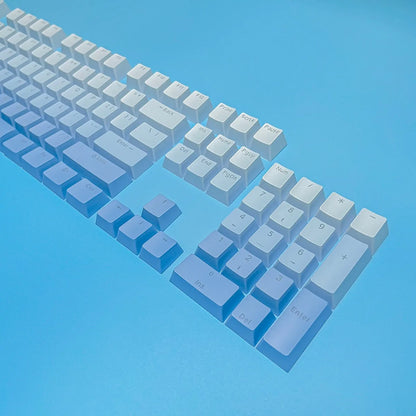 Black Pink Gradient Keycaps For Cherry MX Switch Mechanical Keyboard OEM Profile PBT Keycap Backlit RGB Gamer ISO Layout Key Cap