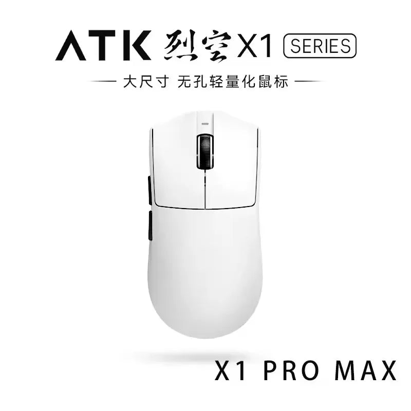 Brezžična Bluetooth miška ATK X1 Series Paw3950/Ultra 8k, lahka 49g, tri načini povezave, FPS gaming miška, darilo po meri