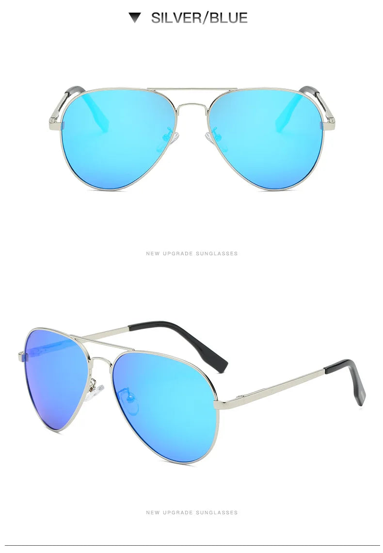 LIOUMO Hochwertige Piloten-Sonnenbrille für Herren, polarisierte Autofahrerbrille für Damen, modische Pilotenbrille, blendfreie Sonnenbrille für Herren
