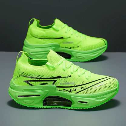 Unisex Sports Shoes Trendy Breathable Mesh Soft Sole Shock-absorbing Wear-resistant Teenagers Professional Running Shoes for Men