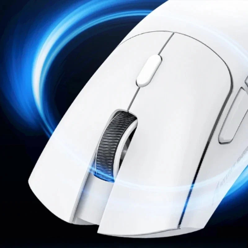 Ratón gaming inalámbrico Bluetooth Attack Shark R1 2.4G USB, 18K DPI, PAW3311, conectividad tri-modo, ligero 59g, para PC, portátil y Mac
