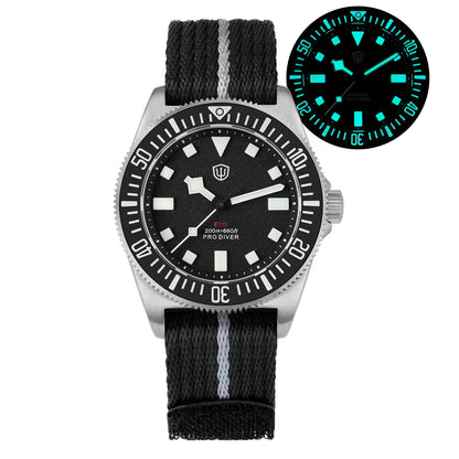 Watchdives EXD 40Mm Titanium Dive Watch Man VH31 Sweep Quartz Watches 200 Waterproof Ar Sapphire BGW9 Luminous 316L Wristwatch