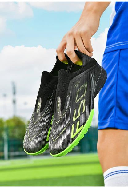 New Men Soccer Shoes High-quality Cleats Football Boots Sneakers Hot-selling Indoor Futsal Non-Slip Match Grass High-top Outdoor