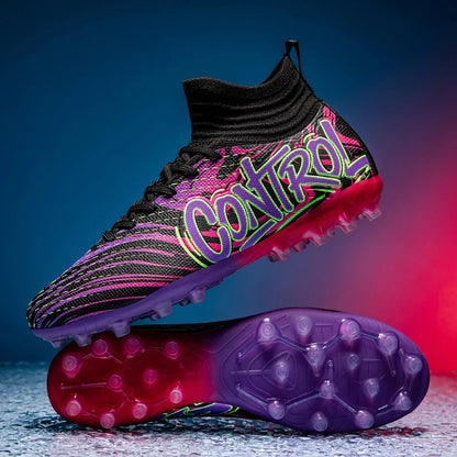 Nouveaux hommes bottes de Football crampons baskets haut de gamme chaussures de Football de haute qualité antidérapant Futsal herbe Match intérieur vente chaude FG/TF
