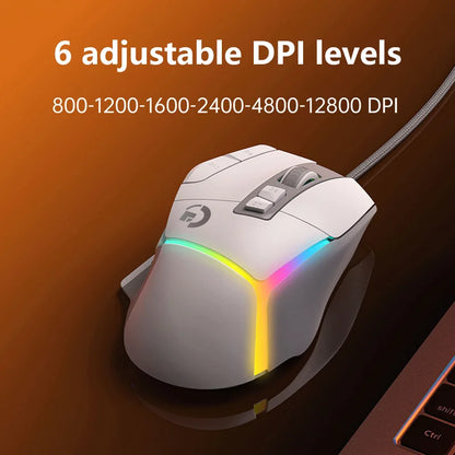 Wireless Gaming Mouse Ergonomics USB Rechargeable Bluetooth Mice Optical Sensor Programming Gaming Mice with Wired For Windows