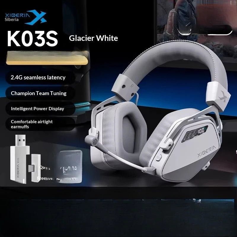 Casque sans fil XIBERIA K03S, trois modes, puce ATS3031, réduction de bruit AI, écouteurs de jeu, léger, longue durée de vie de la batterie