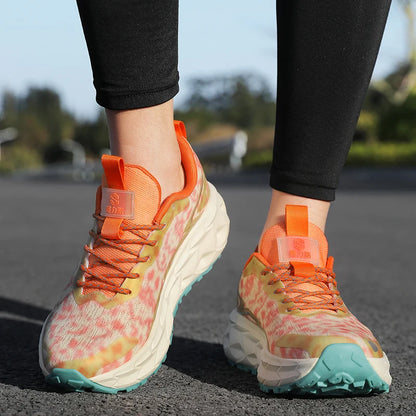Unisex Running Shoes Mesh Breathable Anti-Slip Lightweight Casual Sports Sneakers Grip Comfortable Outdoor Trainer Footwear