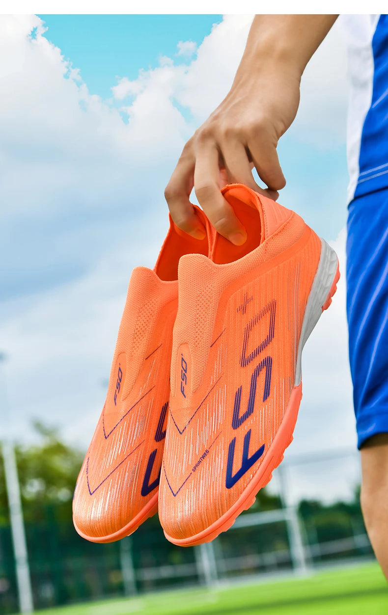 New Men's Football Boots Futsal Non Slip Turf Comfortable Ultralight Fg Grass Cleats Soccer Shoes Sport Indoor Adult Non-Slip
