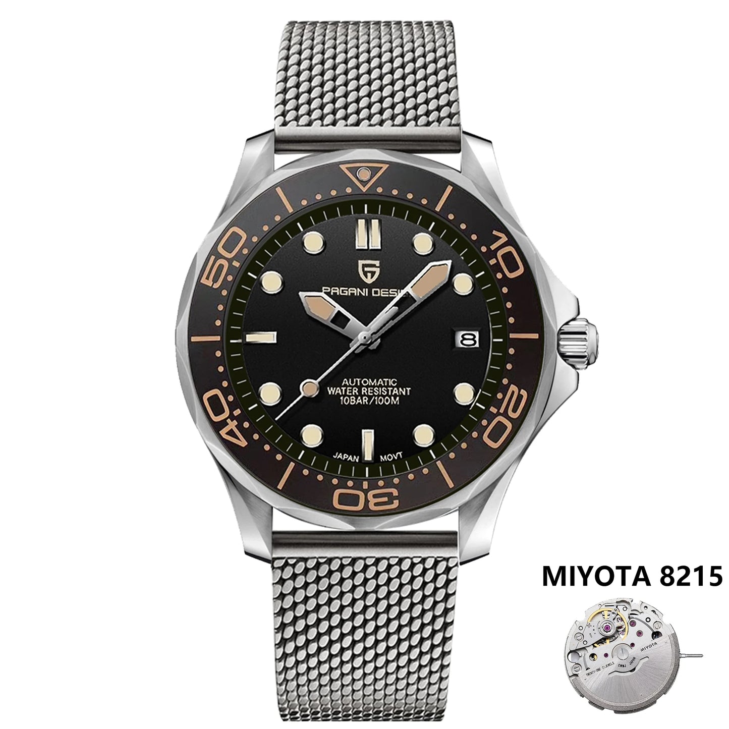 2025 New PAGANI DESIGN Men's Watches Luxury Automatic Watch For Men NH35A Mechanical Wrist watch Men AR Sapphire crystal Clock