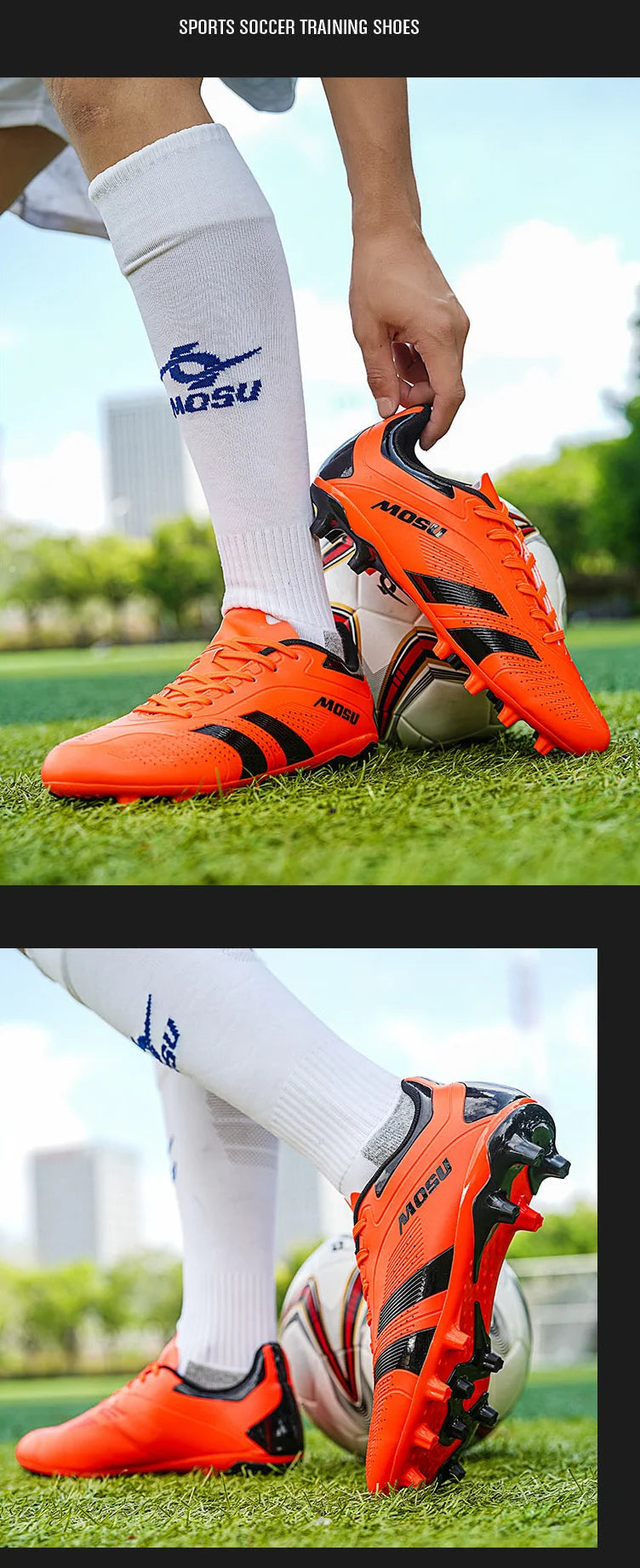 New Men's And Women's Football Shoes, Indoor And Outdoor Sports Shoes With Long Nails And Broken Nails For Football Training Mat