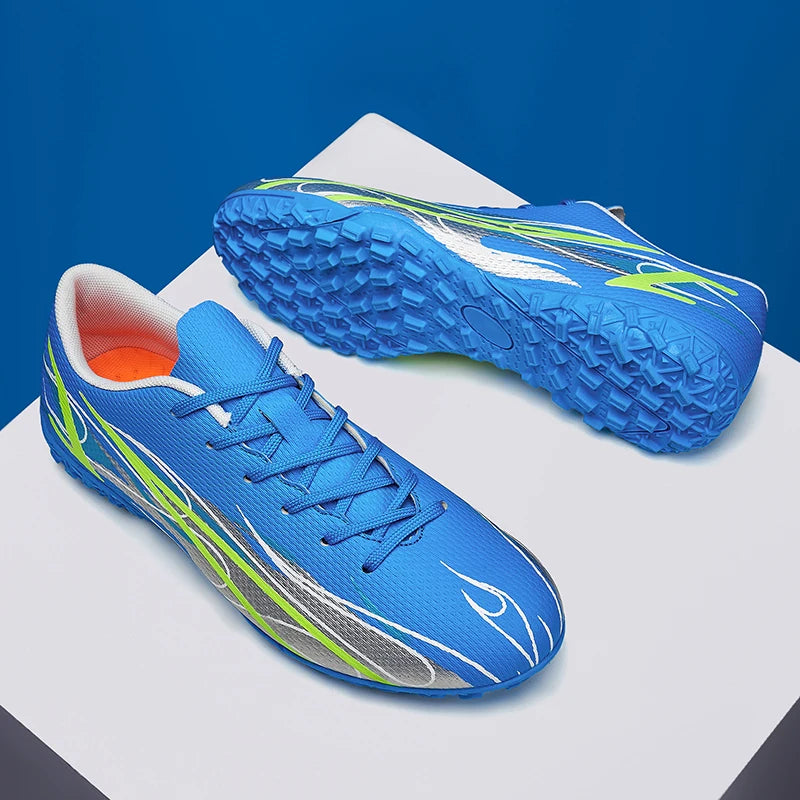 Scarpe da calcio da uomo taglie grandi 46 47 per allenamento e partite, erba sintetica TF, con tacchetti, calzature maschili internazionali