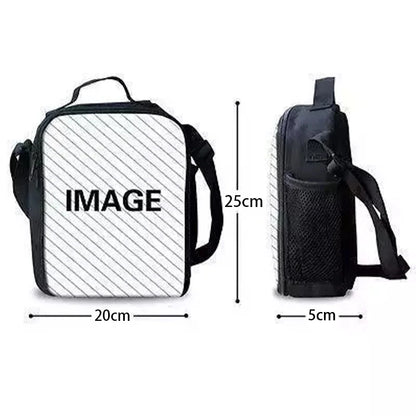 Classic Game Fortnites Child Insulated Large Capacity Bag for Boy &Girl Student Outdoor Picnic Resuable Thermal Cooler Lunch Box
