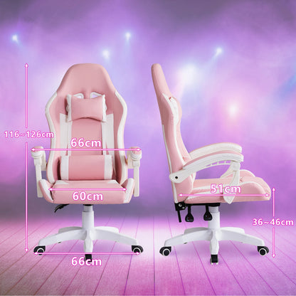 Ergonomic Racing Gaming Chair with Headrest, Lumbar Support, Height Adjustable Chair
