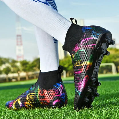 Chaussures de football de compétition à crampons, confortables, respirantes, pour l'entraînement et les matchs, une paire, tailles 31-46