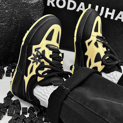 Zapatillas de moda para hombre, estilo urbano y skate, de marca de lujo, para entrenamiento, con malla transpirable, calzado casual masculino