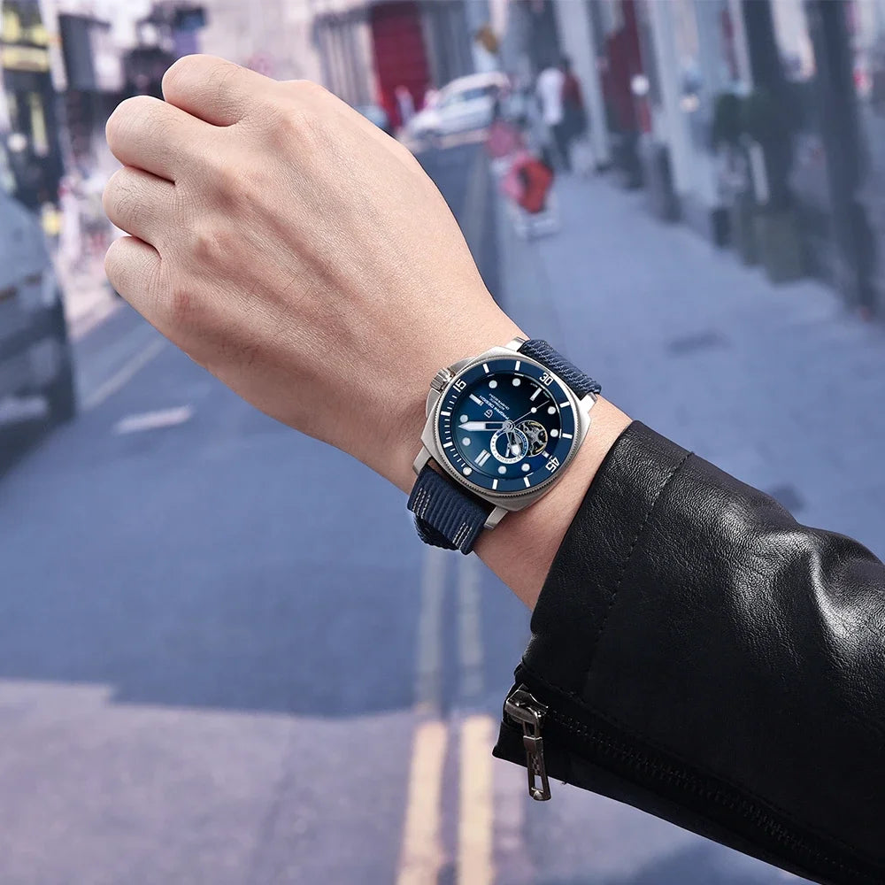 PAGANI DESIGN 2026 Original 43MM Men's Automatic Mechanical Watch NH39 200M Waterproof AR Sapphire Mirror Watches For Men