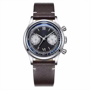 ADDIESDIVE Reloj Hombre  Multifunctional Chronograph Watch VK64 Leather Watch 10Bar Waterproof Mens Quartz Watches часы