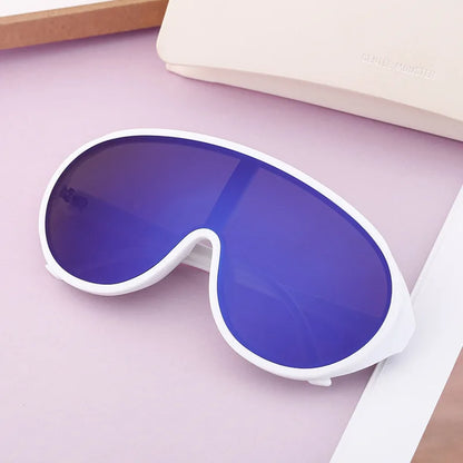 Trendige, übergroße Einteilige Sonnenbrillen für Damen und Herren – Luxusmarken-Designer-Sonnenbrillen – Modische Sonnenbrillen – Große Brillenfassungen