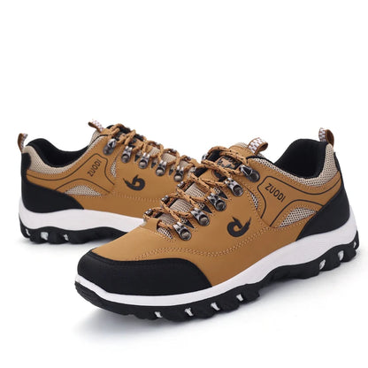 Zapatillas de senderismo EVA para hombre, impermeables, antideslizantes, de cuero, para deportes al aire libre, camping, running y jogging, novedad 2025