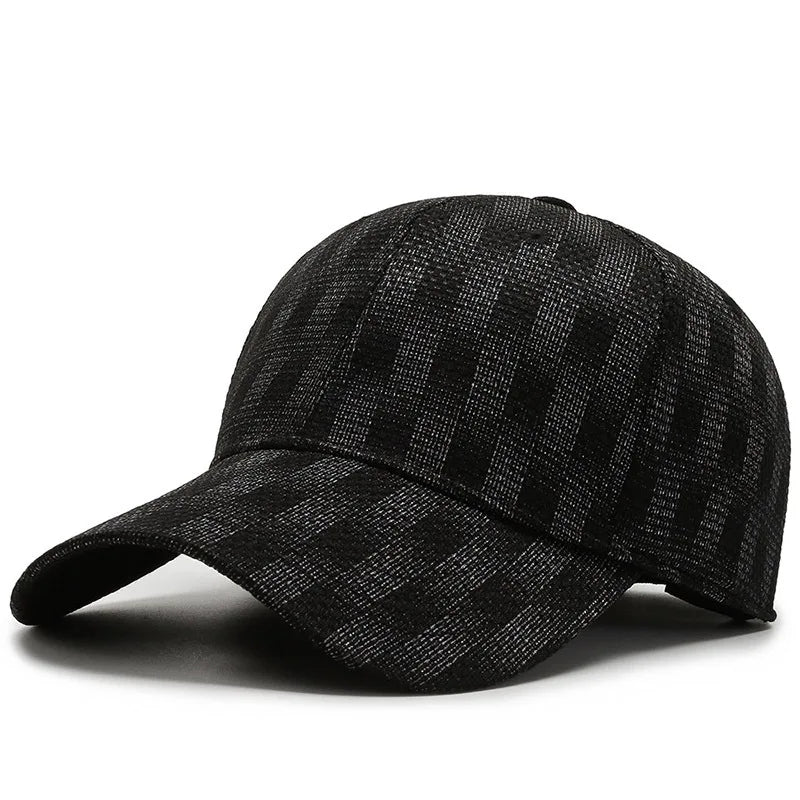 Cappellini elasticizzati da uomo e donna, aderenti, chiusi, flessibili, in stile hip-hop, con visiera, da baseball in stile New York, snapback, a quadri, a tinta unita, Era