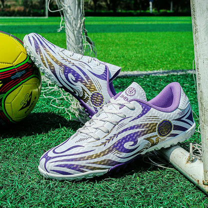 Scarpe da calcio da uomo, comode e traspiranti, per ragazzi, leggere e antiscivolo, scarpe da allenamento per erba, turf e sport all’aperto