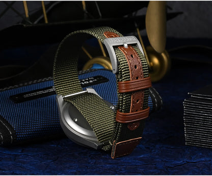 San Martin Pilot Watch 38mm NH35 Retro Military Automatic Mechanical Wristwatch Bead Blasted Case Waterproof 100m SN0137