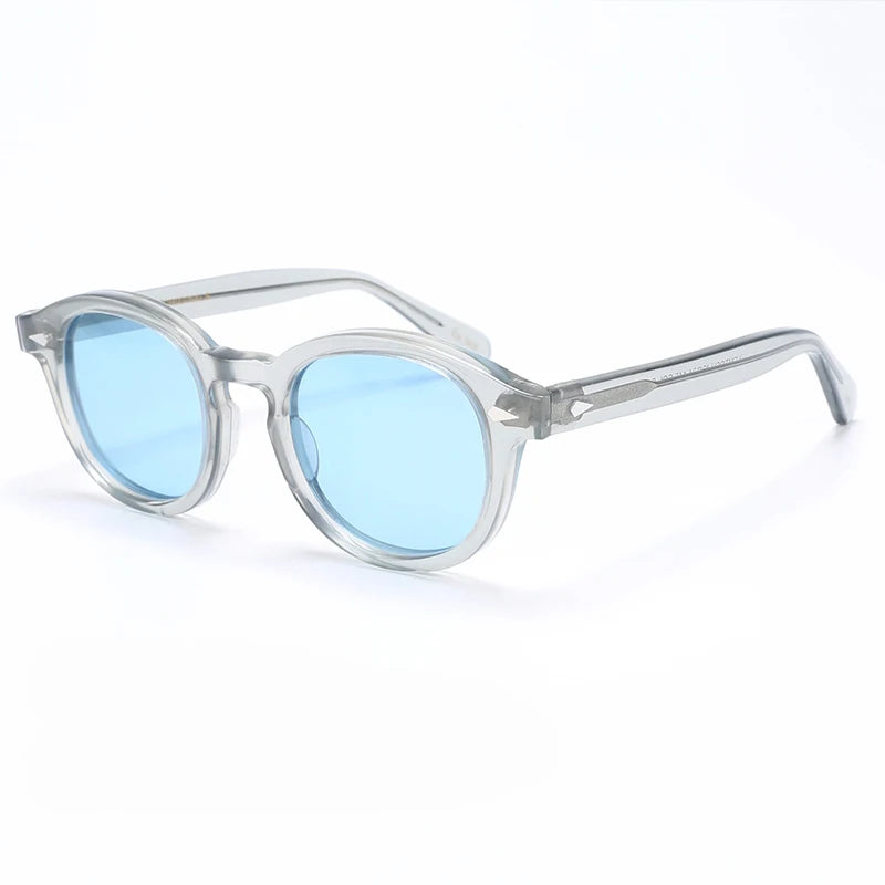 Polarized Sunglasses Men Women Johnny Depp Lemtosh Style Sun Glasses Retro Round Acetate Frame UV400 Lens Oculos