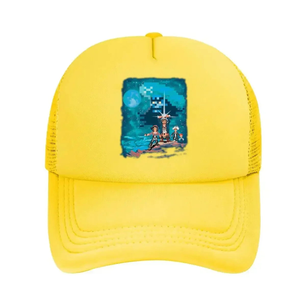 2026 Pixel Adventure Retro, 8 - Bit - Style Character Graphic Art Design Mesh Baseball Cap
