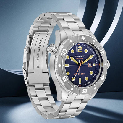 FeelNever Top Brand Luxury Mechanical Watch Profession Casual Sport Stainless Steel Automatic Men's Watches Fashion Wristwatches
