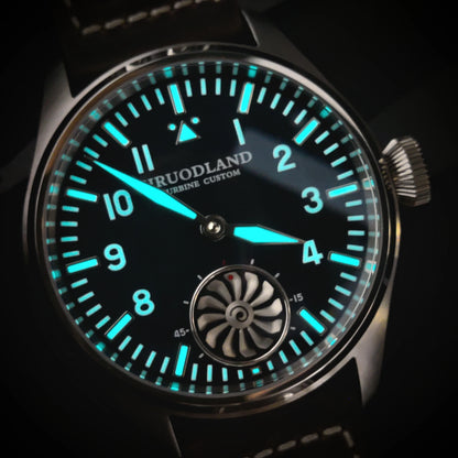 Reloj mecánico para hombre Hruodland 2025 nuevo, Seagull ST3620, piloto retro 43MM, luminiscencia Bgw-9, cristal de zafiro, turbina