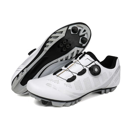 Zapatillas de ciclismo para hombre y mujer, para bicicletas de carretera, competición y carrera, con sistema automático de bloqueo, zapatillas deportivas de ciclismo de velocidad compatibles con calas SPD