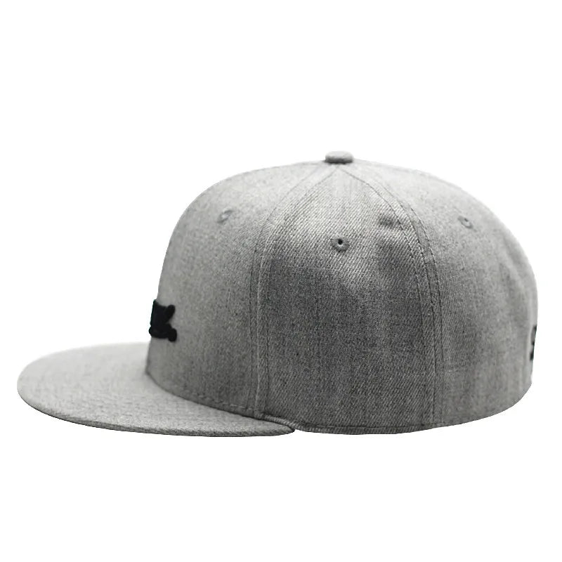 Cappellino da baseball ricamato, chiuso, aderente, modello New York, taglia Trucker, Bboy, da uomo, con visiera, stile hip hop, semplice, snapback, visiera piatta, Era