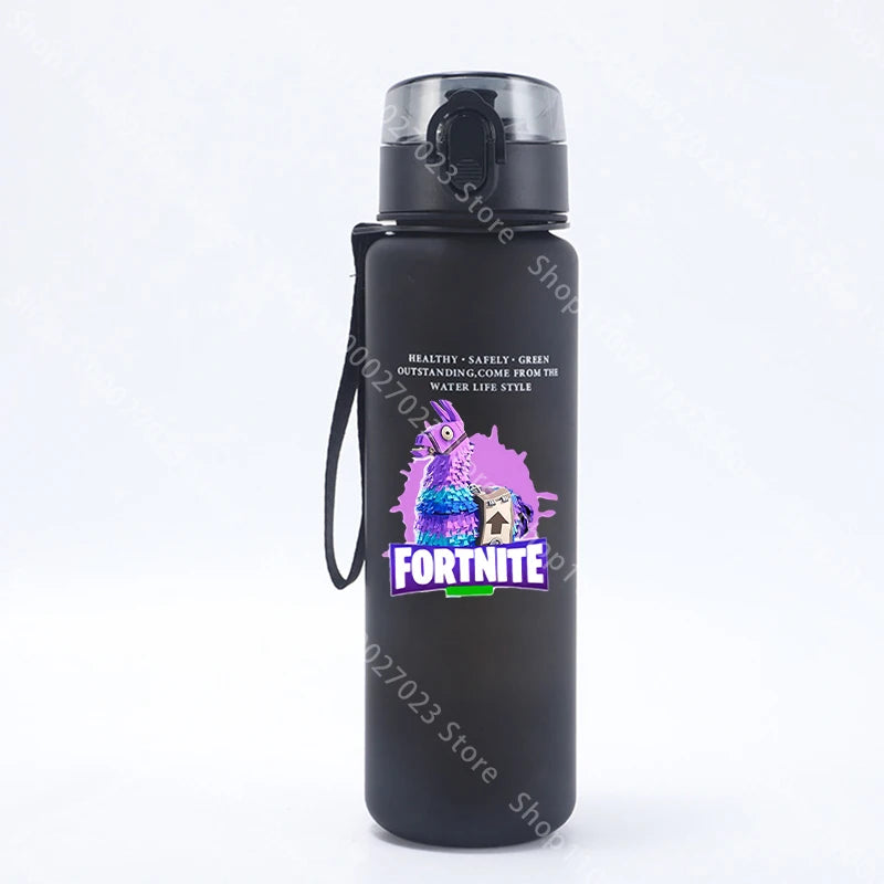 Borraccia sportiva Fortnites 650ML kawaii motivazionale, a prova di perdite, portatile e riutilizzabile, per outdoor, viaggi e palestra, nuovo regalo carino