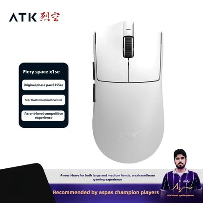New ATK X1 SE Starlight Wireless Lightweight Mouse PAW3395 26K DPI Hub Page Driver 1000Hz  Gaming Mouse PC Player Accessories