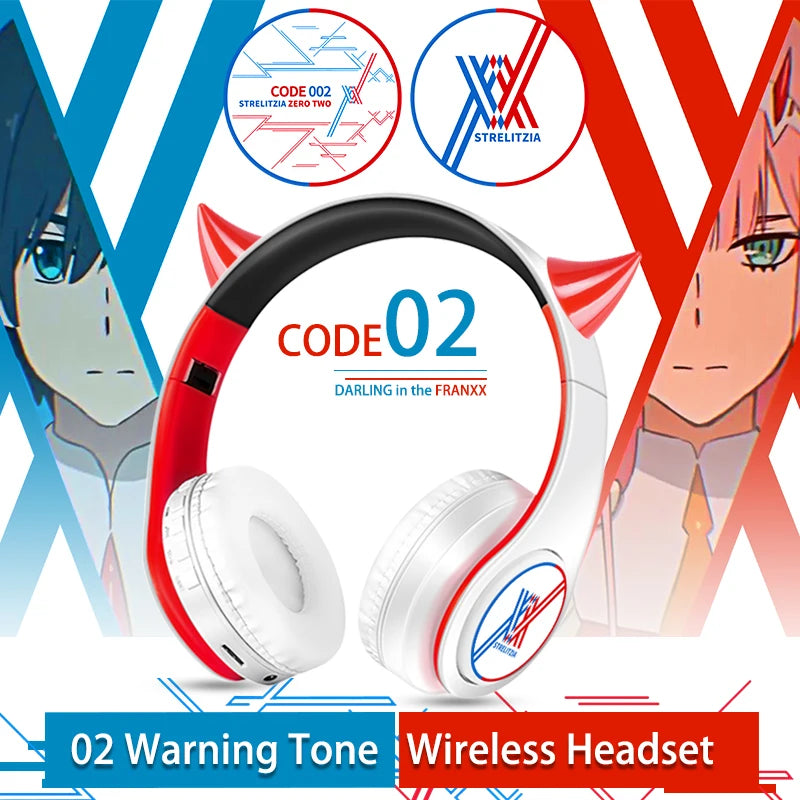 Miku Nakano Sanjiu Cosplay Bluetooth Headset 5.0 Over-ear Stereo Anime Headphones  for Mobile Phone