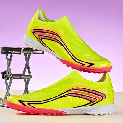 Chaussures de football TF unisexes, crampons légers pour terrain synthétique, semelle résistante à l'usure pour les matchs de football sur gazon artificiel en extérieur