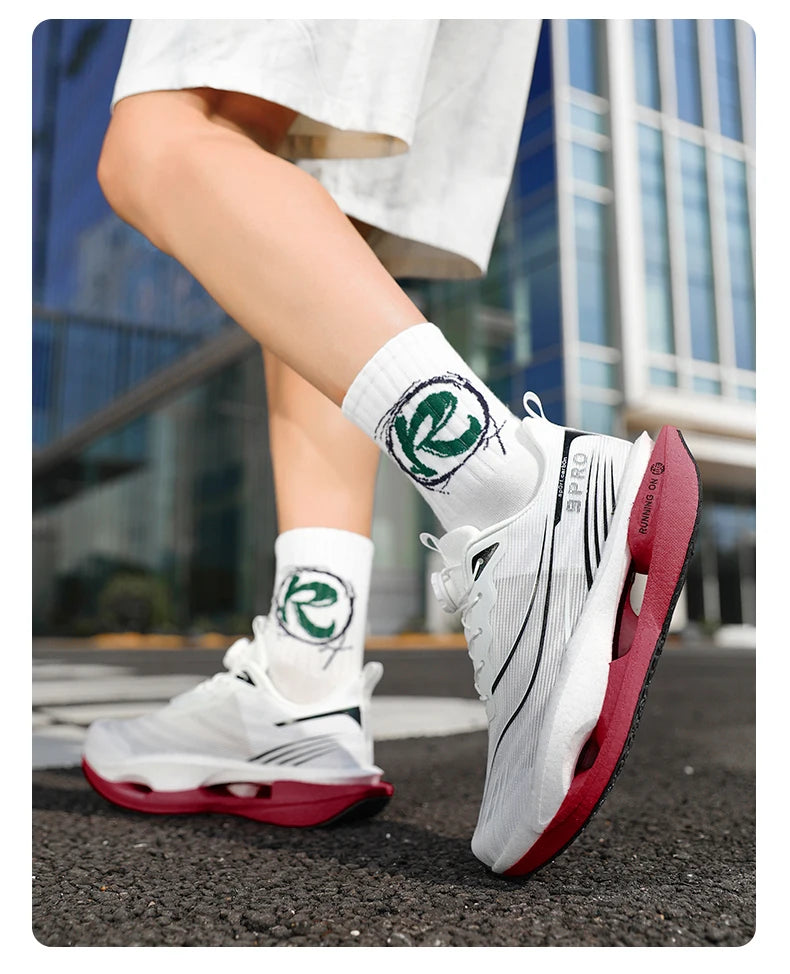 Running Shoes Carbon Board Speciality Marathon Men Sports Breathable Lightweight Women's Comfortable Athletic Nonskid Sneakers