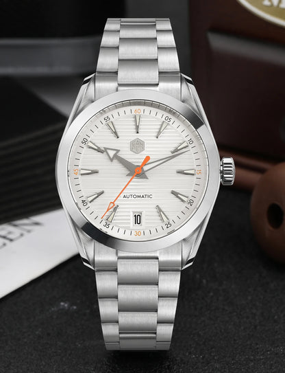 San Martin 38mm Chronometer Men Watch SN0113W V2 ST2130 Automatic Movement Sapphire BGW9 Luminous Waterproof 100m Watches