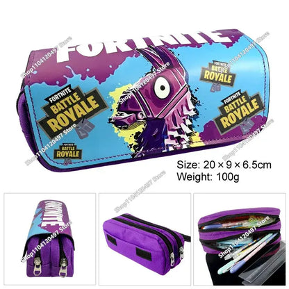 Astuccio Fortnite per studenti, grande capacità, astuccio portapenne per bambini, giocattoli, borsa portapenne, materiale scolastico, custodia per cancelleria, regali gaming per ragazzi
