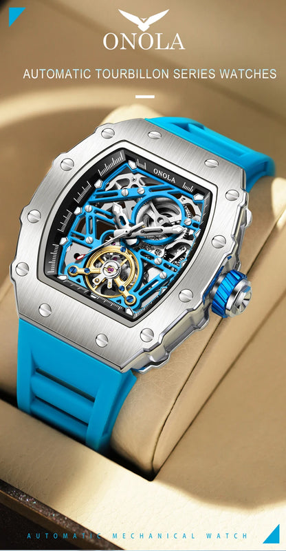 ONOLA Men Automatic Watch Luxury Brand Fashion Luminous Waterproof Mechanical Watches Men Military Sports Watches Gifts for Men