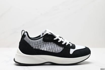Low-Top Casual Men's Sneakers Fashionable Sport Shoes Comfortable Walking Shoes Men's Footwear Breathable Leather Upper
